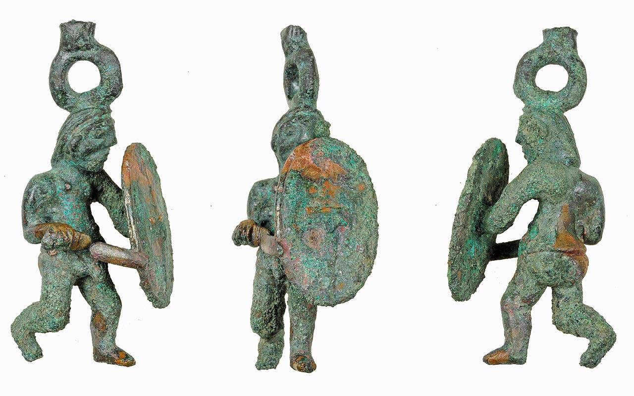 A estatueta do guerreiro celta após a restauração. Crédito: Escritório Estadual de Preservação de Monumentos da Baviera