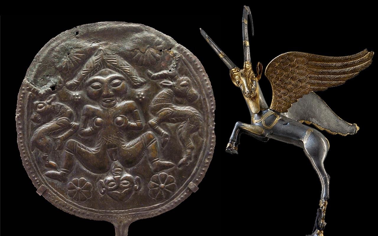 Placa de bronze datada de 1500–700 a.C., proveniente de Lorestan, no oeste do Irã, atualmente preservada no Museu do Louvre. Crédito: dynamosquito / CC BY-SA 2.0