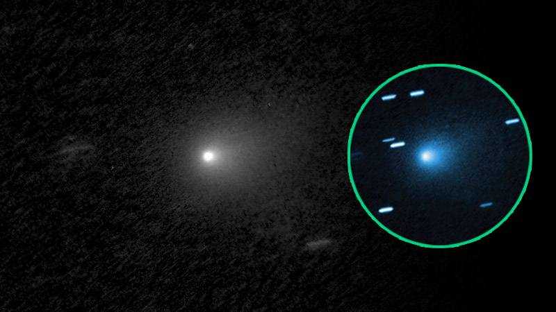 Imagem do 3I/ATLAS obtida pelo Telescópio Espacial Hubble.