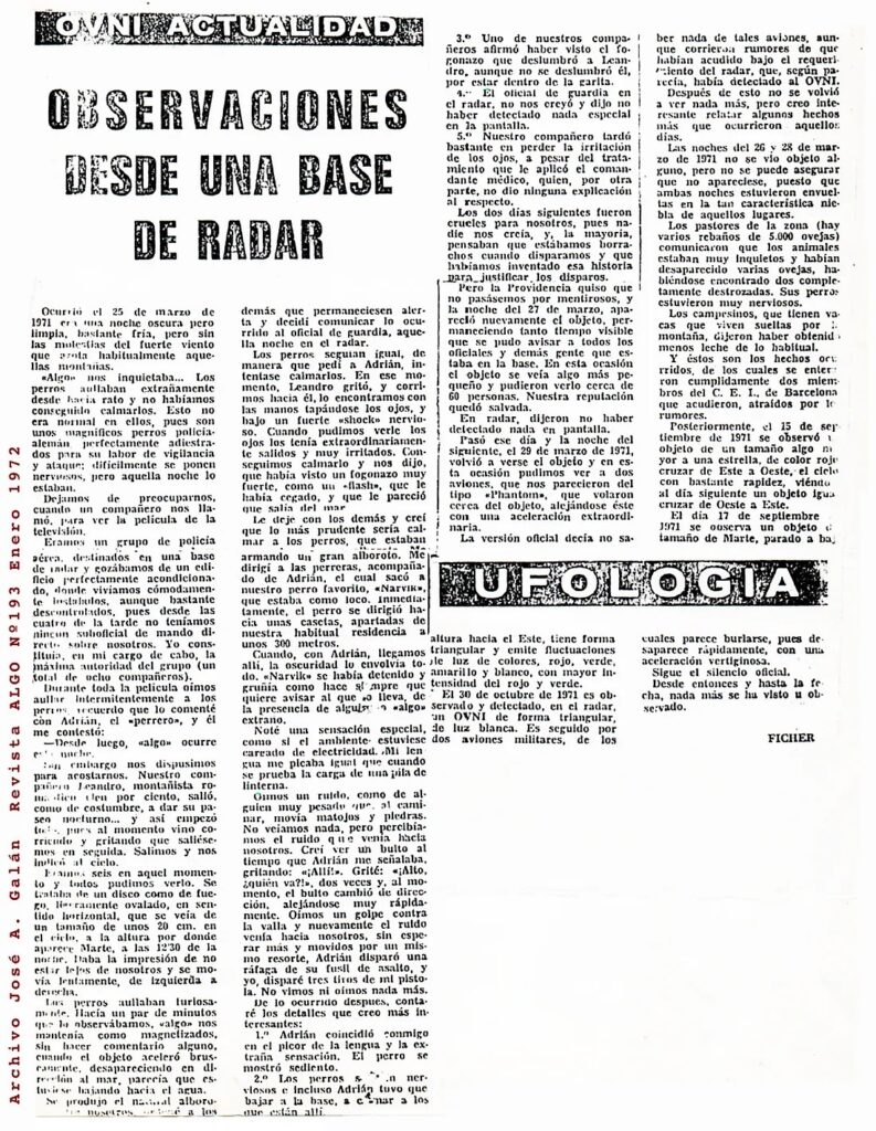 Um artigo sobre o evento foi publicado na revista ALGO, nº 193, em janeiro de 1972.