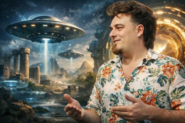 Palmer Luckey, cofundador da fabricante de armamentos Anduril, durante entrevista ao podcast Sourcery, onde expôs sua teoria sobre OVNIs.