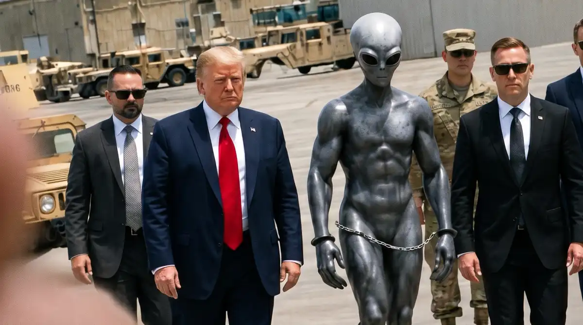 Trump publica imagem de alienígena em meio a ações sobre UAPs