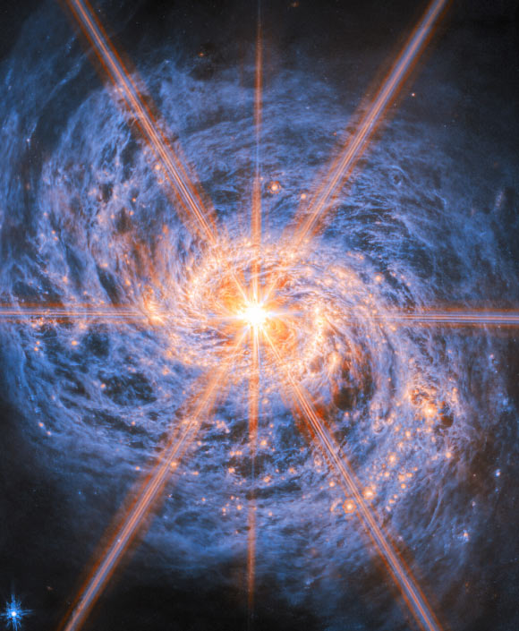 James Webb captura novas imagens da galáxia Messier 77