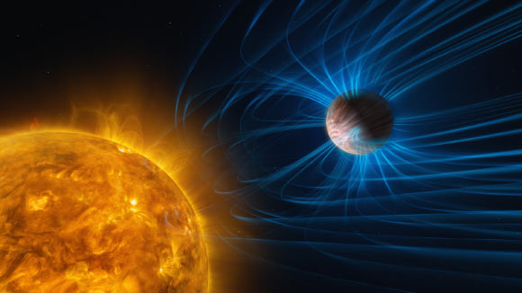 Astrônomos detectam campos magnéticos em exoplanetas quentes