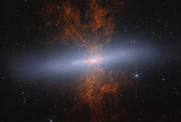 Telescópio Webb mapeia 16,5 milhões de estrelas em M82