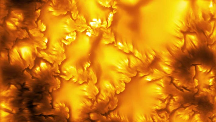 Telescópio Inouye descobre vórtices de plasma no Sol