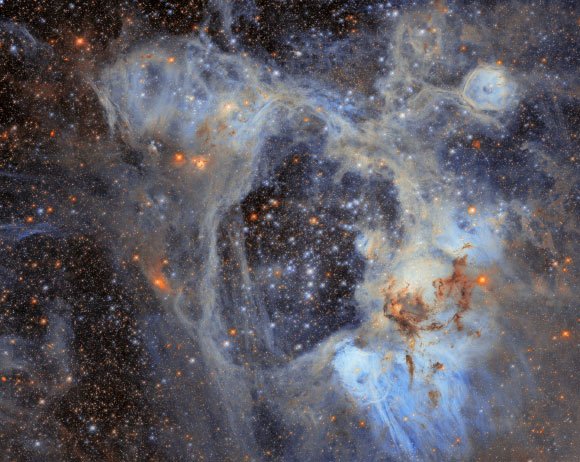 Telescópio Hubble revela ‘superbolha’ na Nuvem de Magalhães