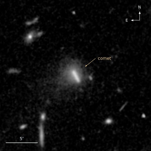 Telescópio Euclid da ESA descobre seu primeiro cometa
